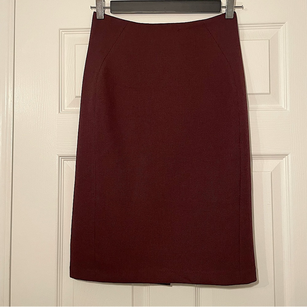 WHBM Maroon Skirt (0)